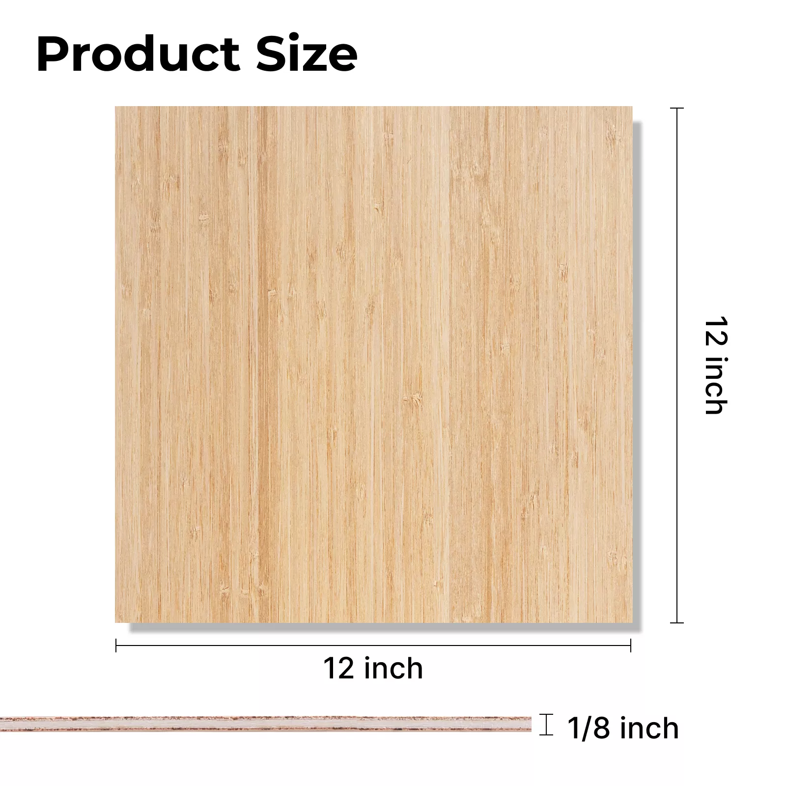 1/8" Bamboo Plywood Sheets (6pcs) - Image 2