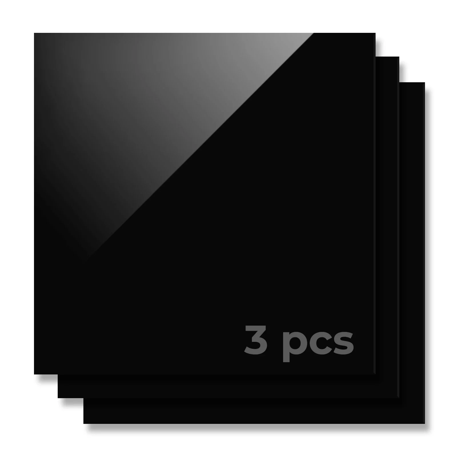 1/8" Black Fire Retardant Acrylic Sheet for Diode Laser Cutting (3pcs) - Image 4