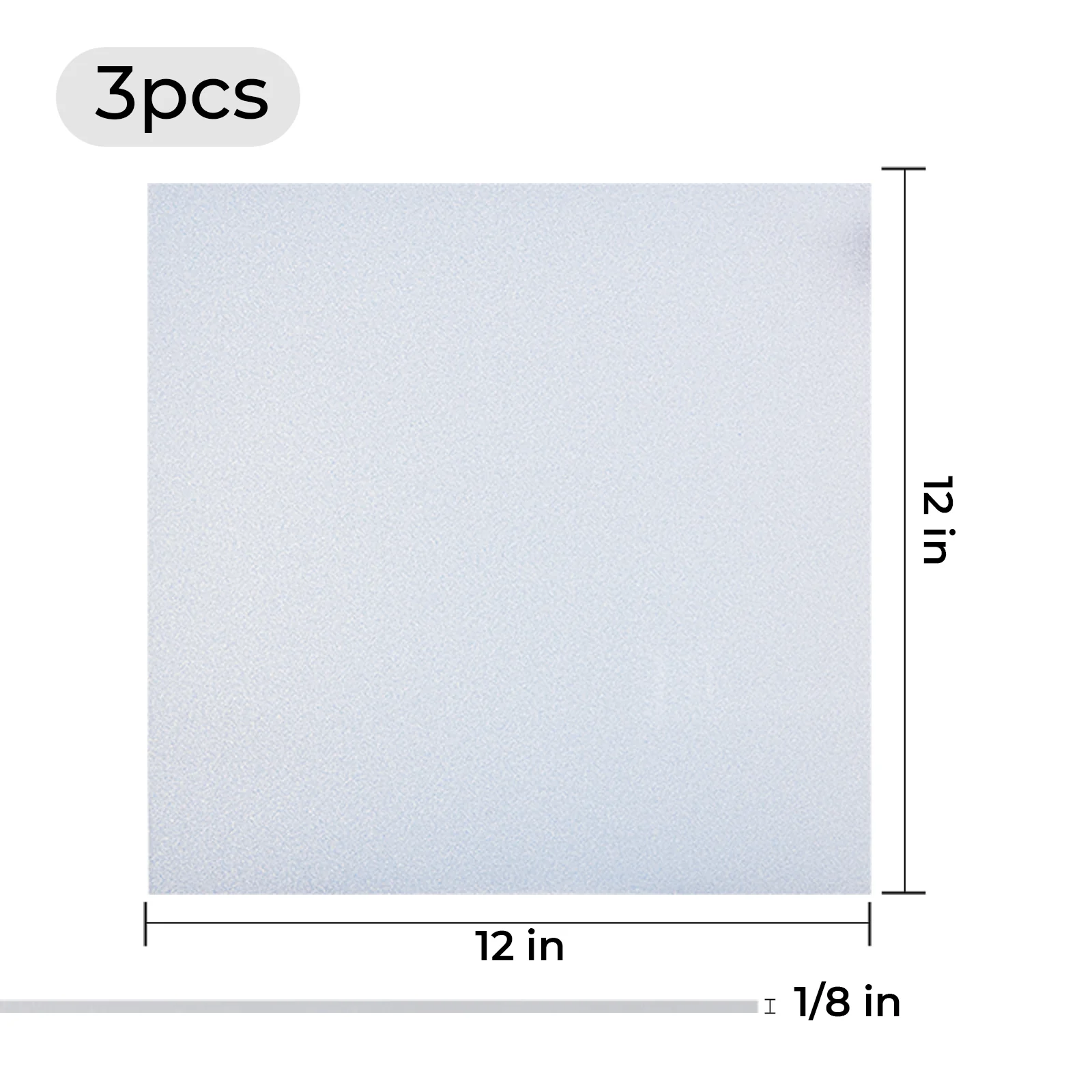1/8" Pearlescent Glitter Acrylic Sheet (3pcs) - Image 8