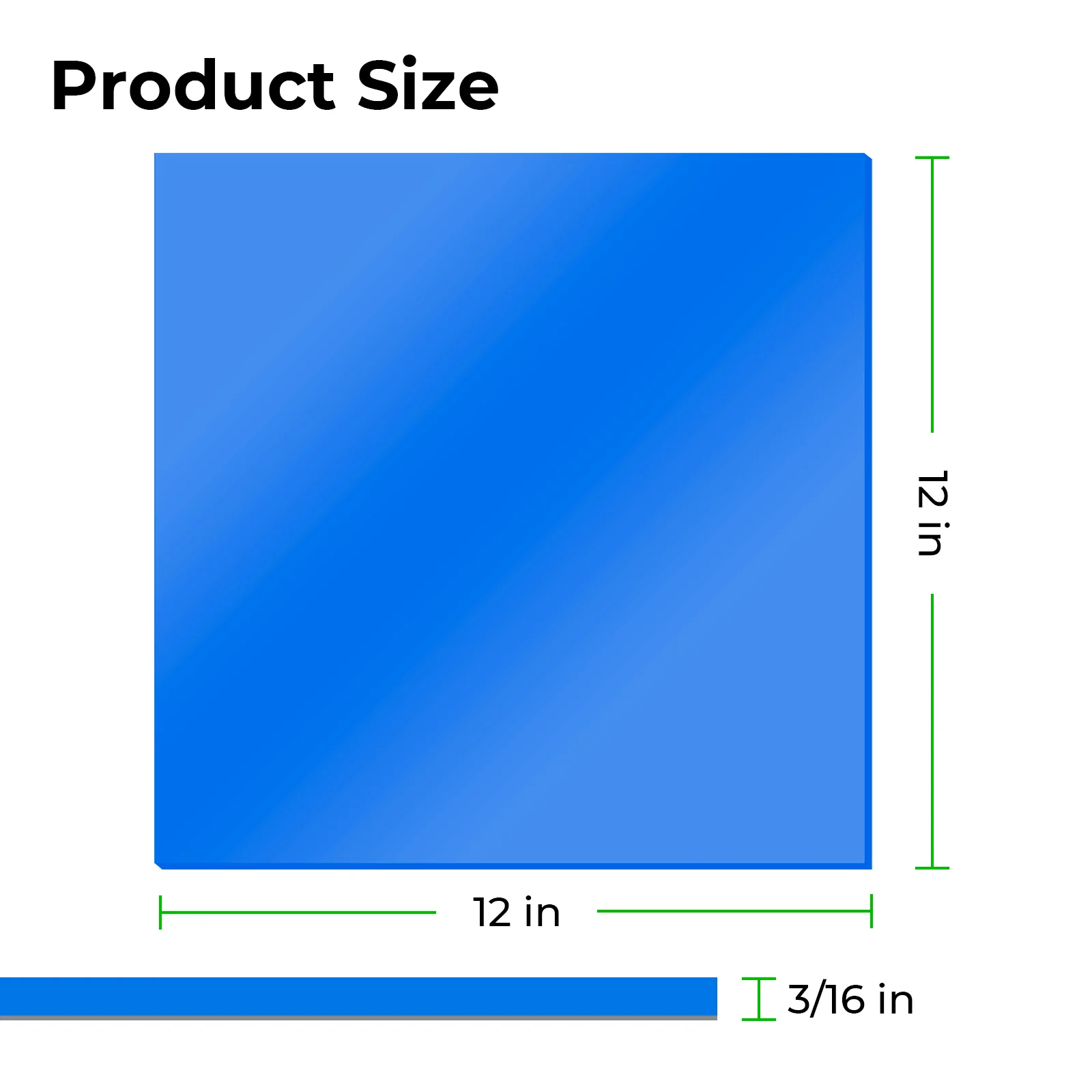 1/8" Light Blue Mirror Acrylic Sheet (5pcs) - Image 3