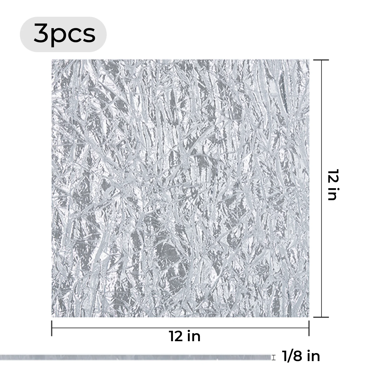 1/8" Metallic Mesh Acrylic Sheet (3pcs) - Image 3