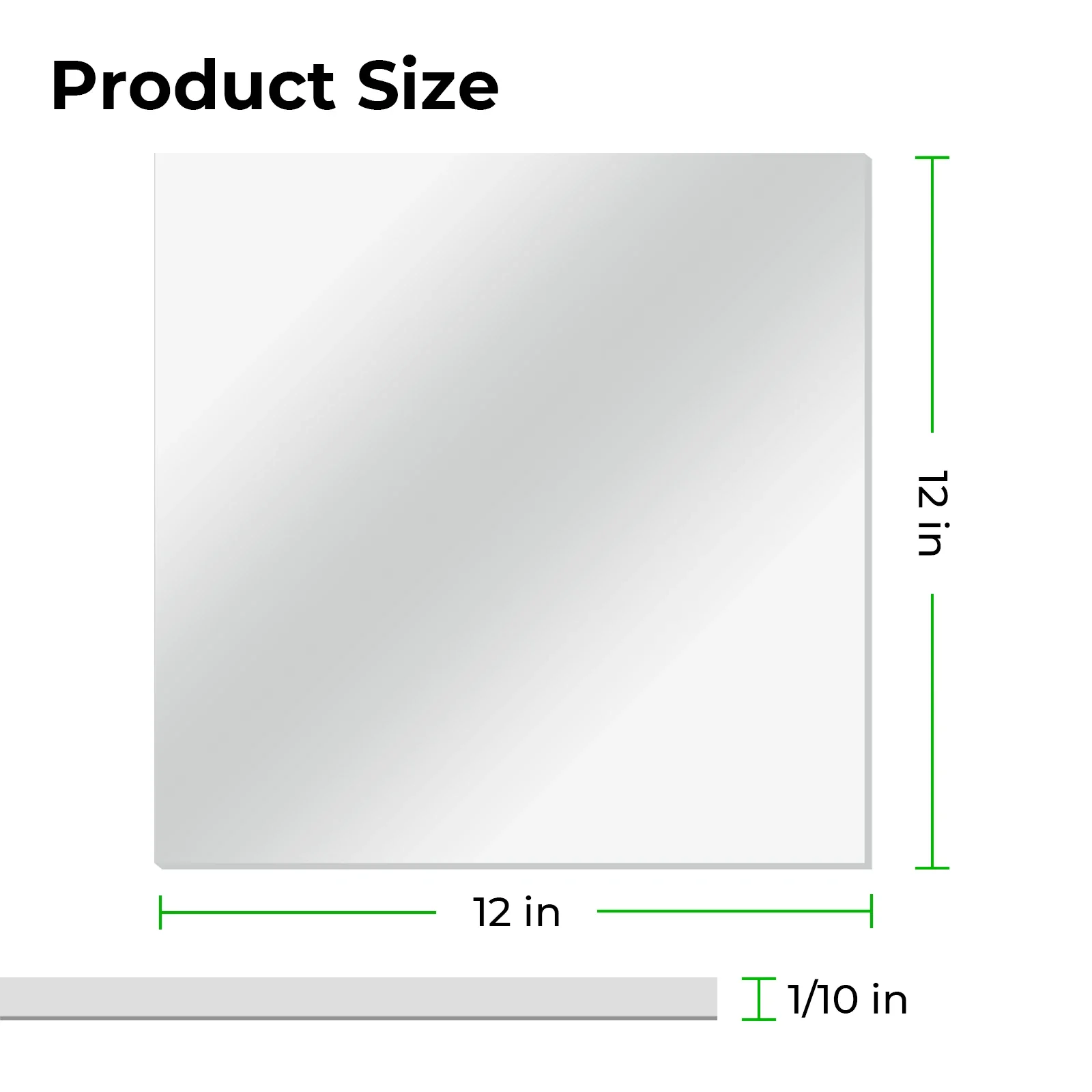 1/10" See-through Mirror Acrylic Sheet (3pcs) - Image 3