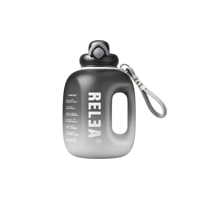 2.5L Large Capacity Sports Water Bottle-Black