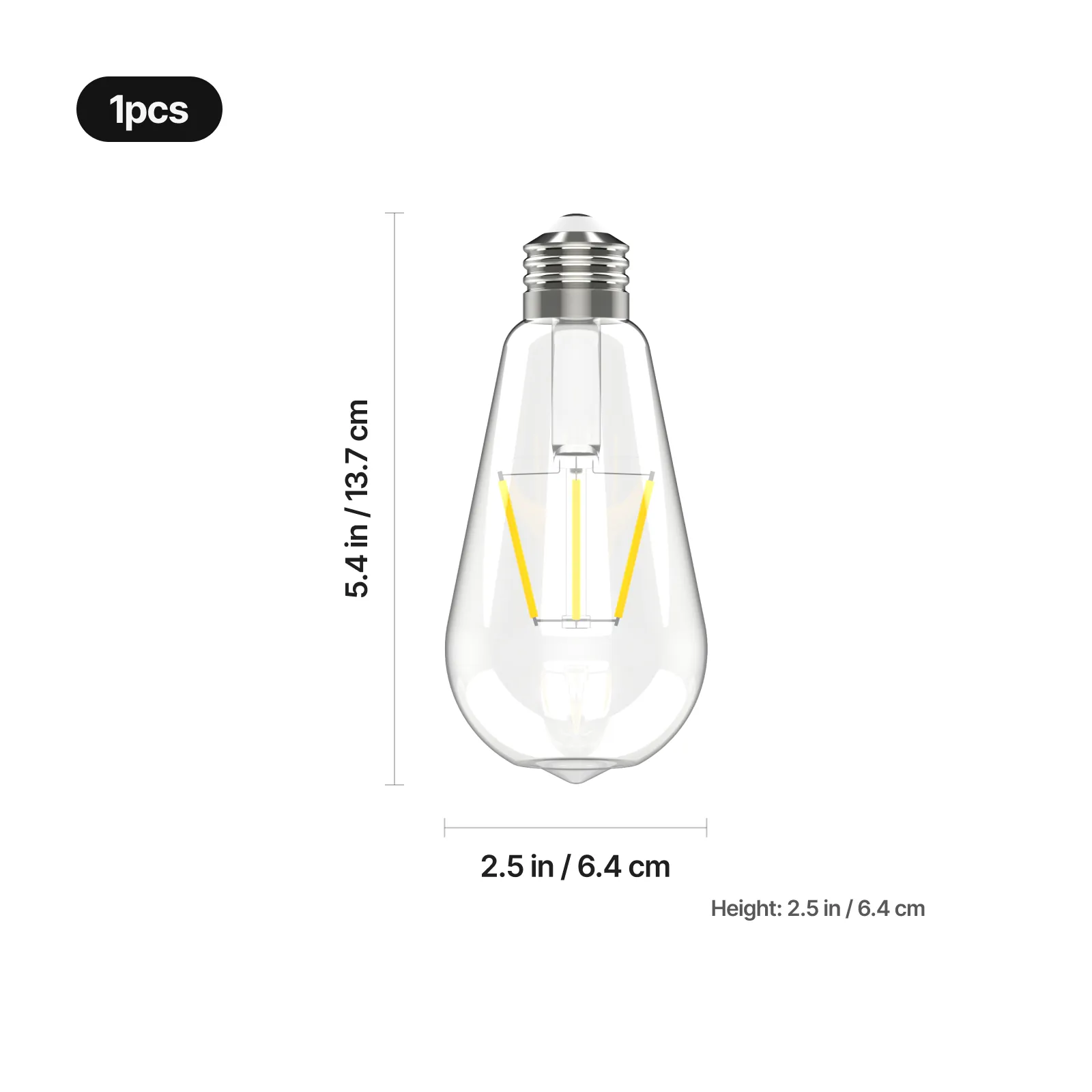 120V Edison Bulb (1pcs) - Image 3