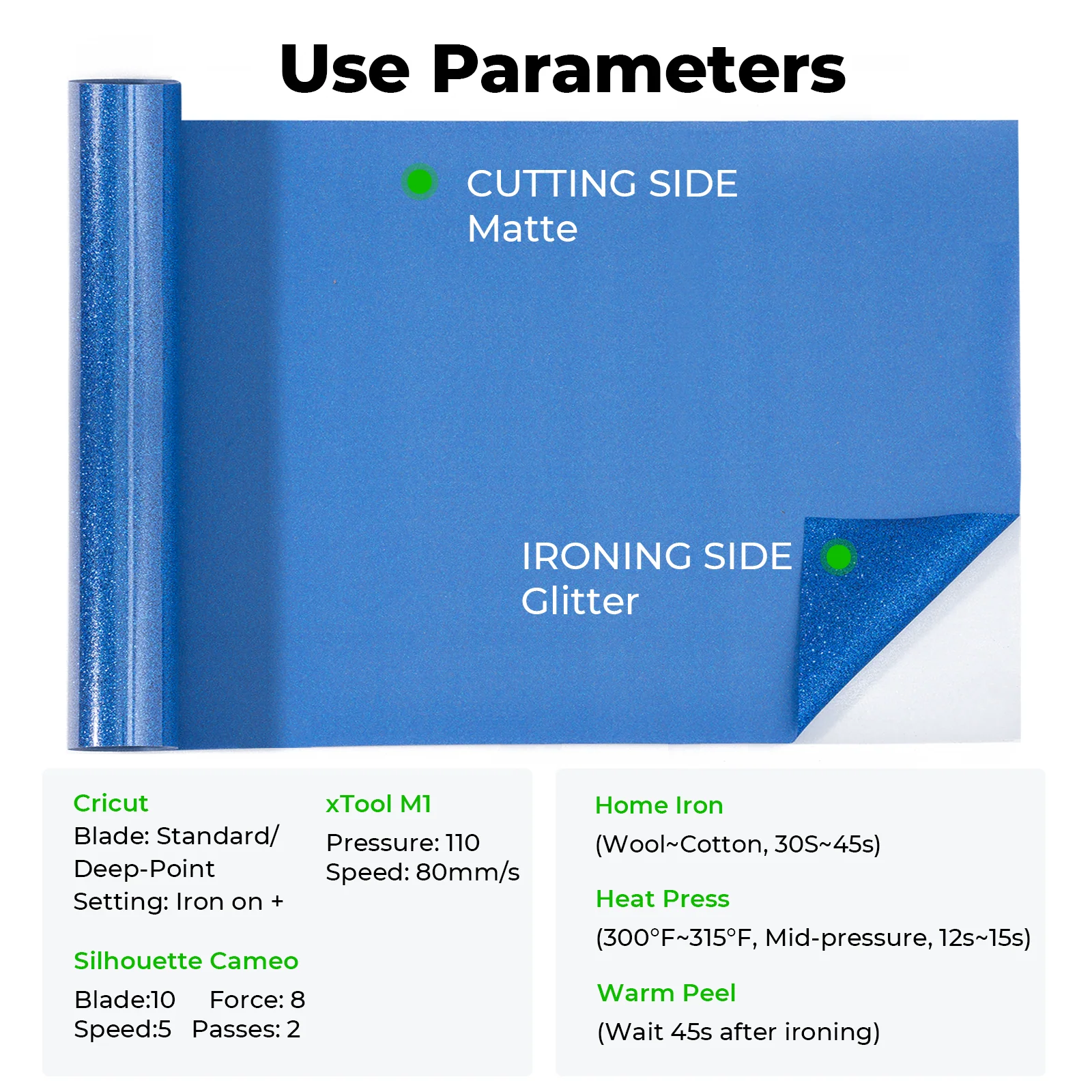 Laser-Safe Glitter HTV Heat Transfer Vinyl Roll - Image 7