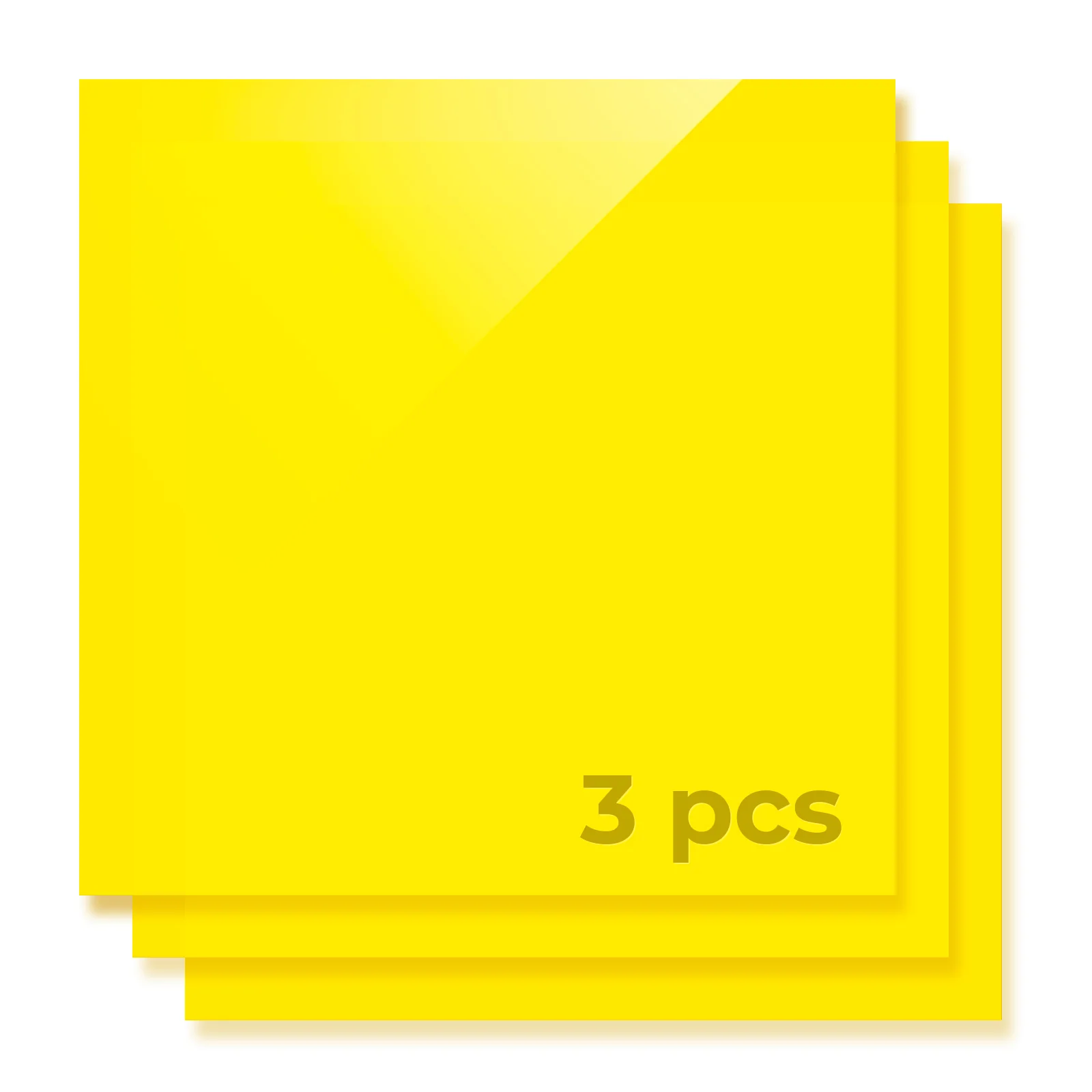 1/8" Translucent Glossy Acrylic Sheet (3pcs) - Image 3