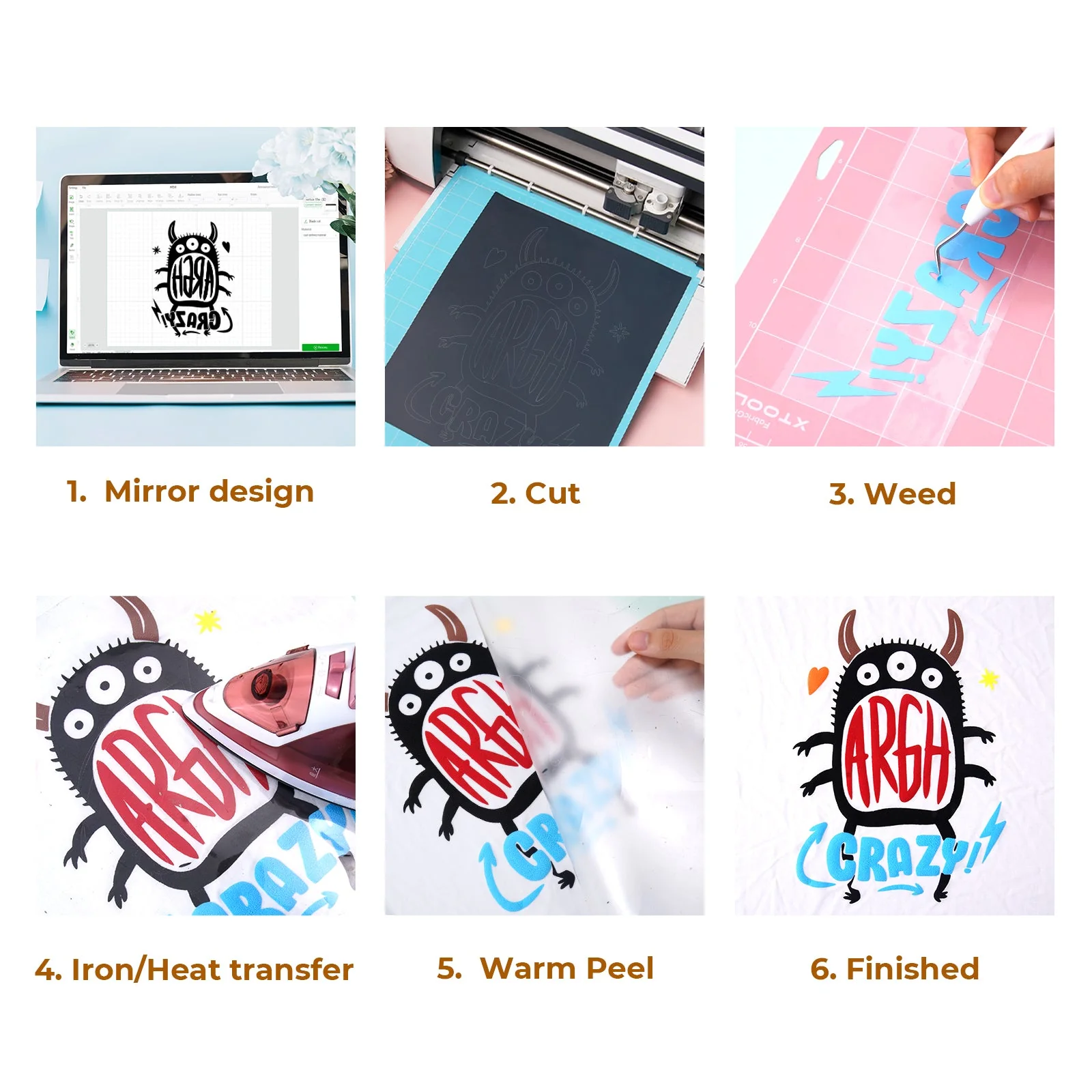 Laser-Safe Mix Colors Puff Vinyl Heat Transfer 3D (14 pcs) - Image 7