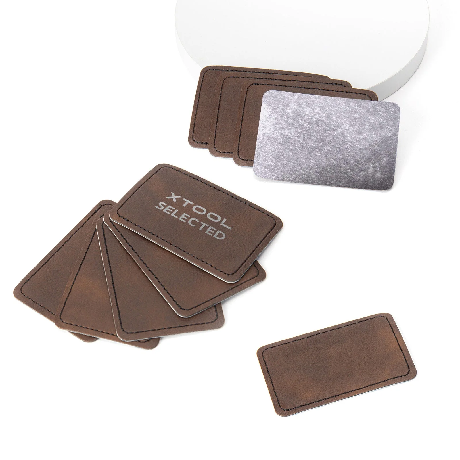 Rectangular Laserable PU Iron-on Patch (10pcs) - Image 14