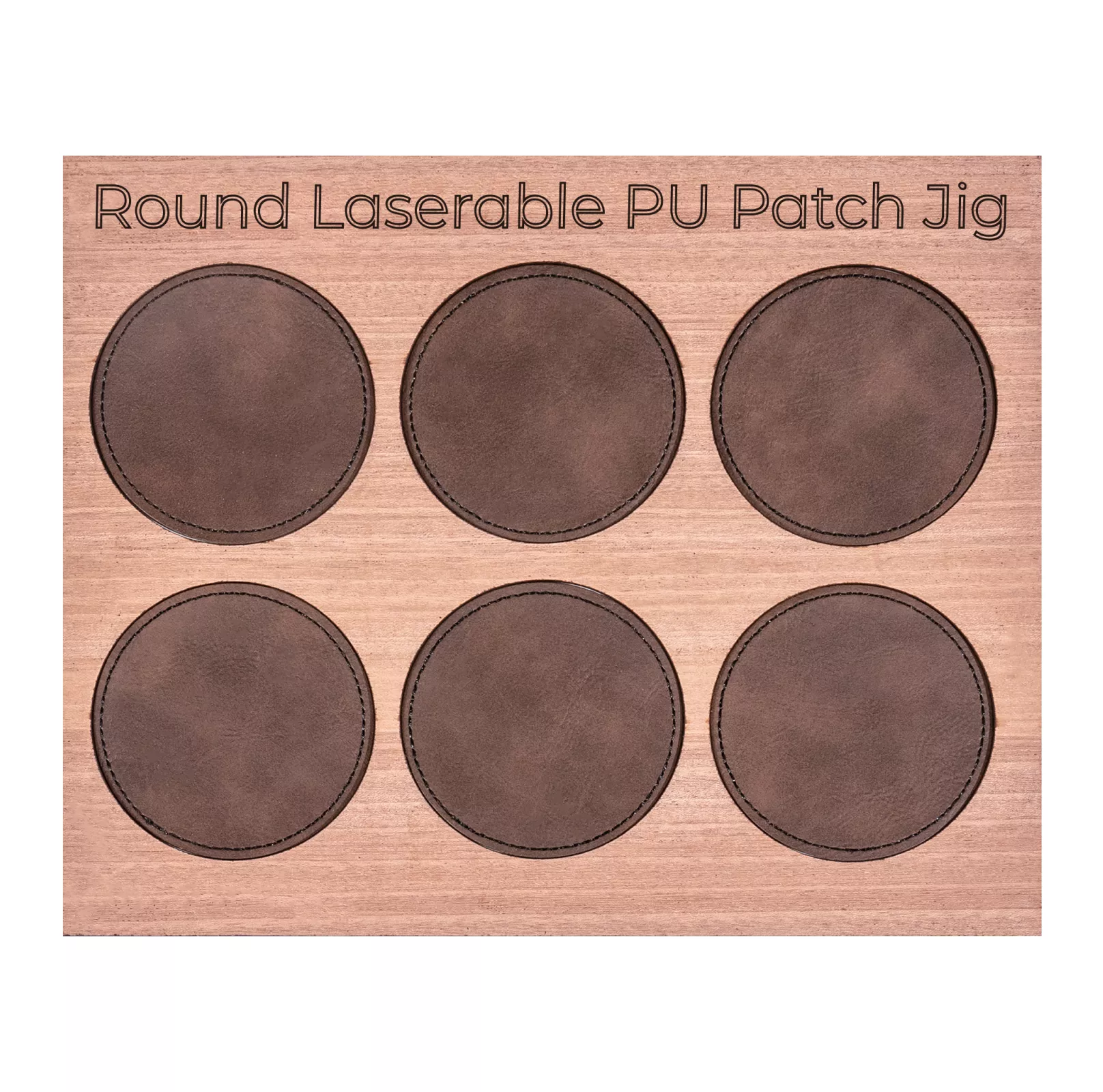 Round Laserable PU Patch JIG File