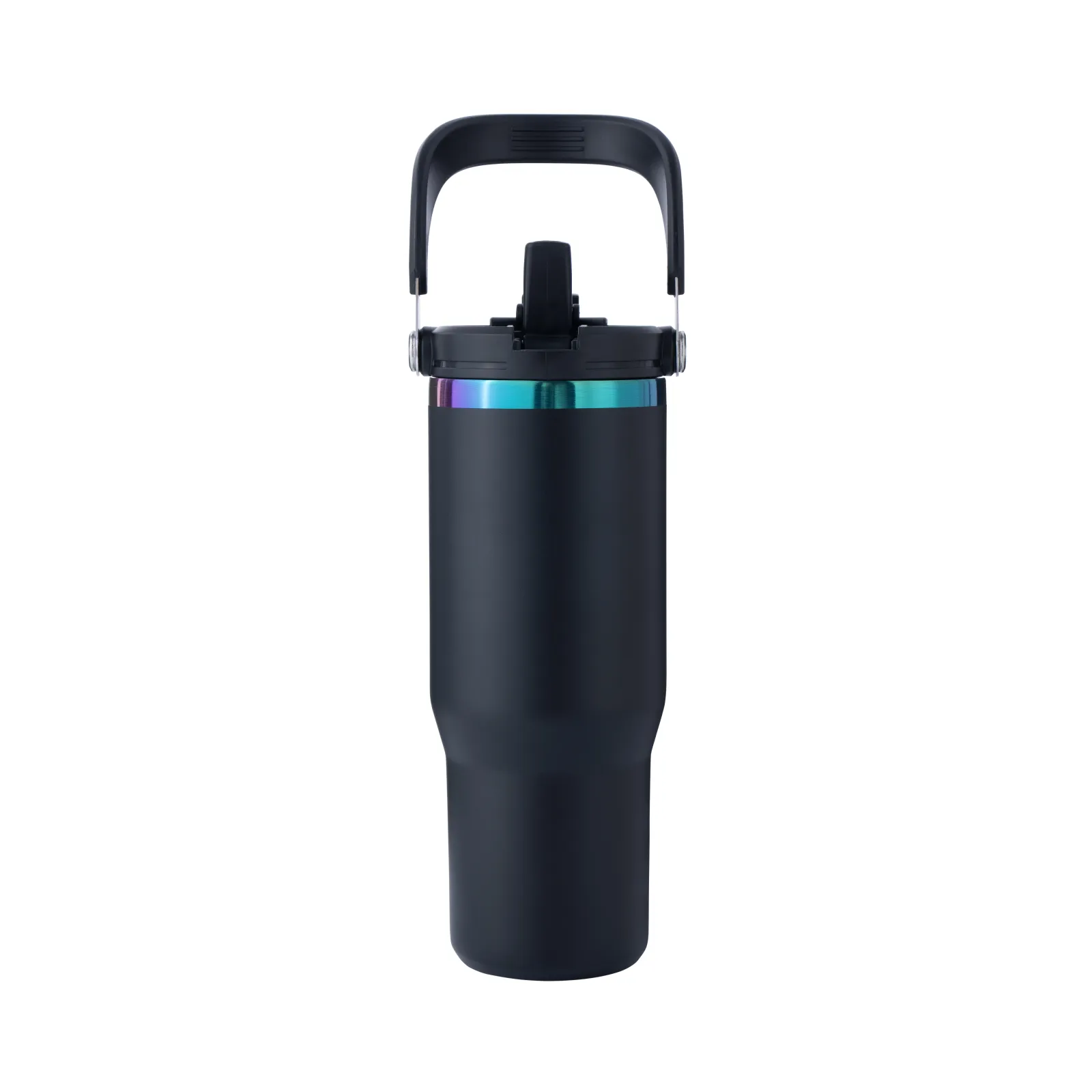 Stainless Steel Tumbler with Handle and Straw (30oz)