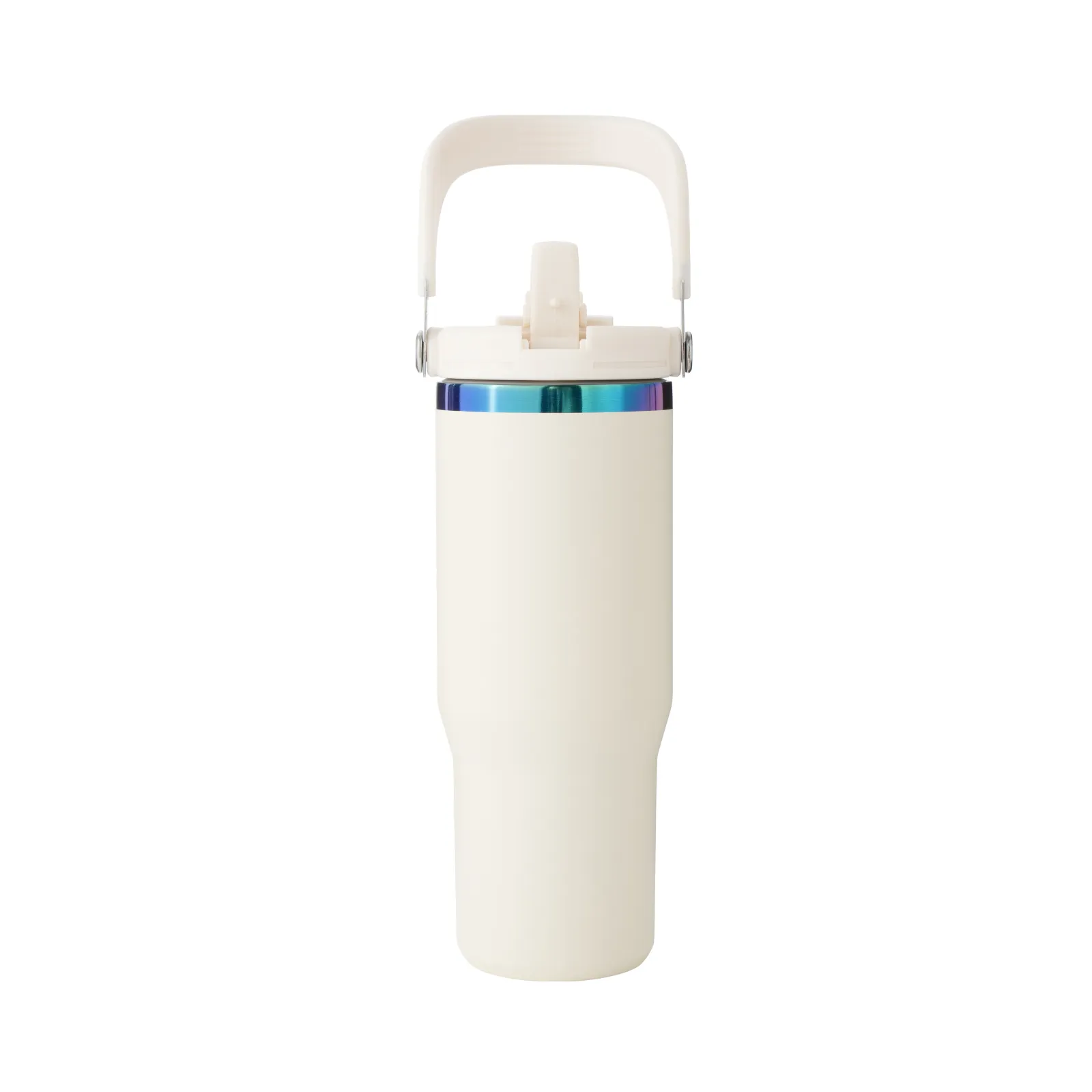 Stainless Steel Tumbler with Handle and Straw (30oz) - Image 8