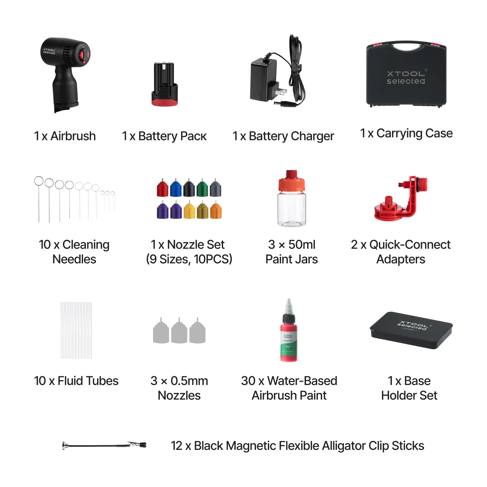 xTool Selected SnapSpray Airbrush Kit for Laser Crafters with Fast Color Switching - Image 11
