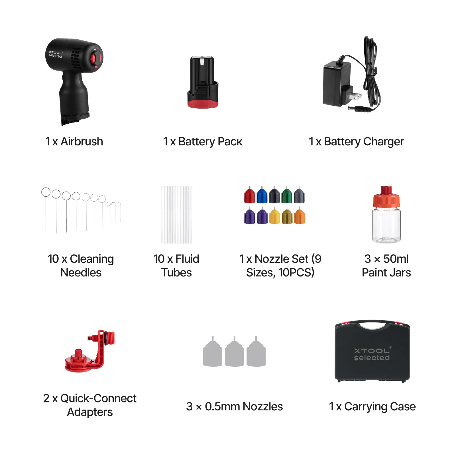 xTool Selected SnapSpray Airbrush Kit for Laser Crafters with Fast Color Switching - Image 13