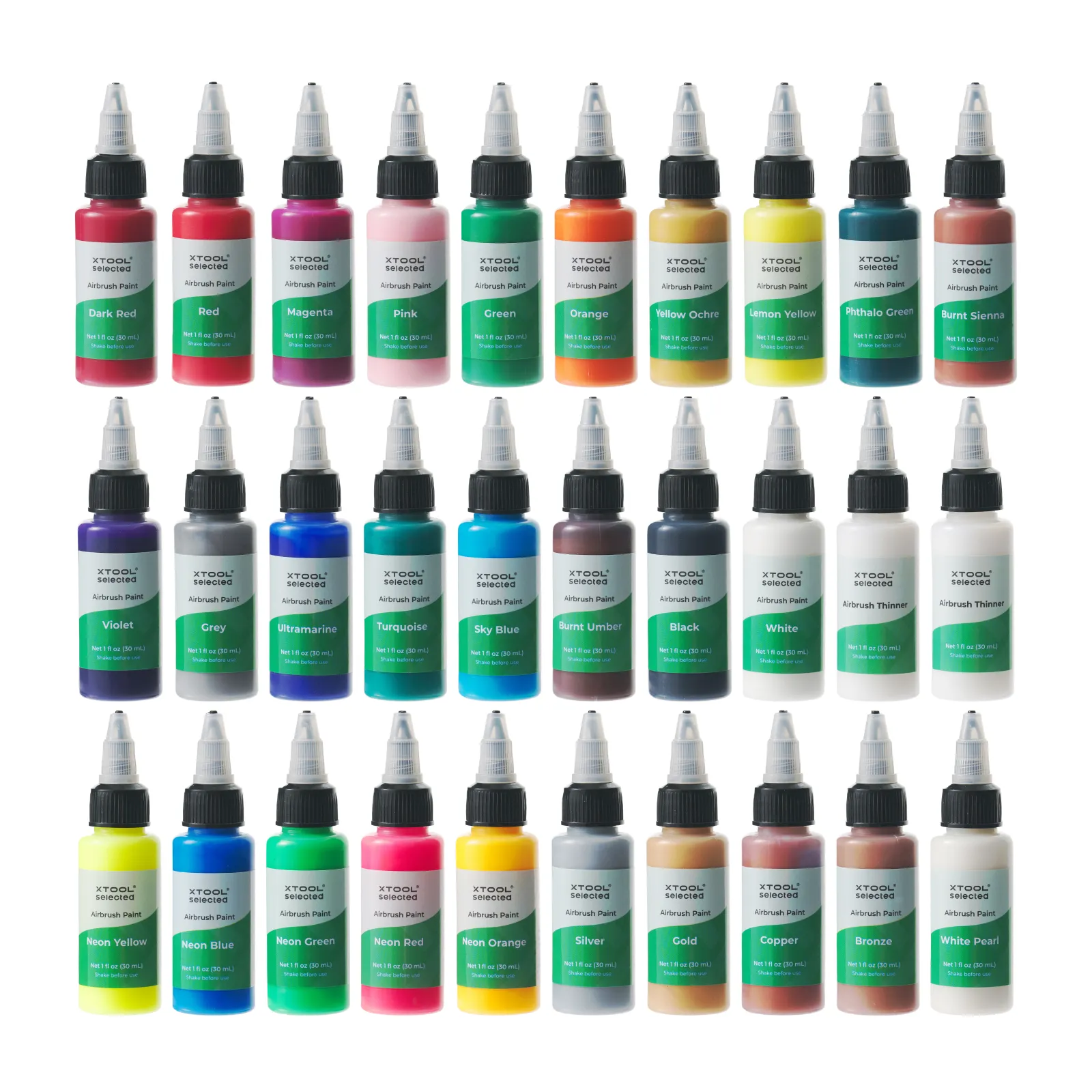xTool Selected SnapSpray Airbrush Kit for Laser Crafters with Fast Color Switching - Image 14