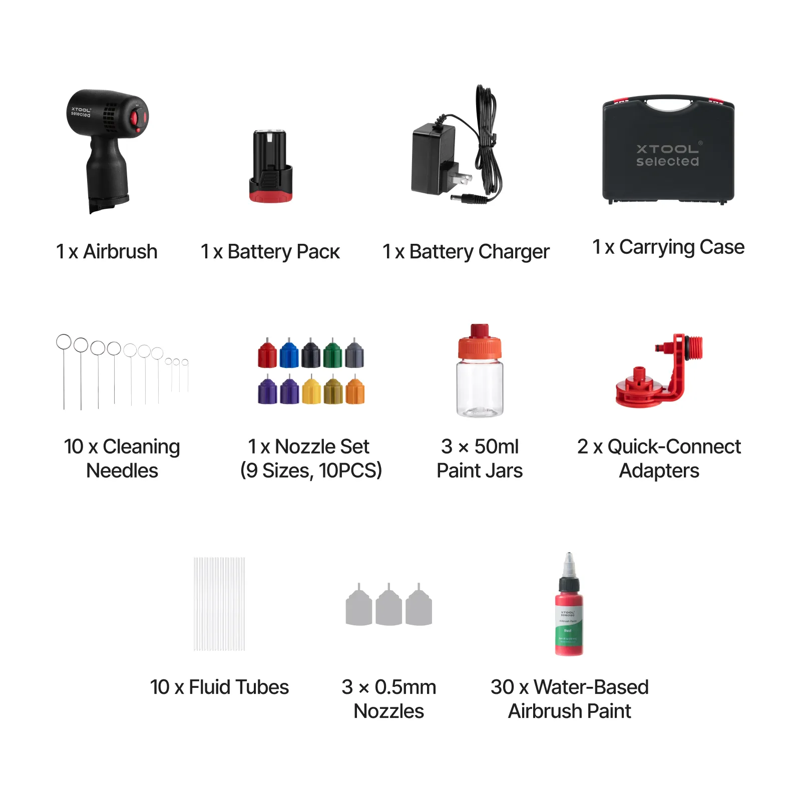 xTool Selected SnapSpray Airbrush Kit for Laser Crafters with Fast Color Switching - Image 8